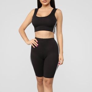Fashion Nova Tennis Pro Bike Short Set